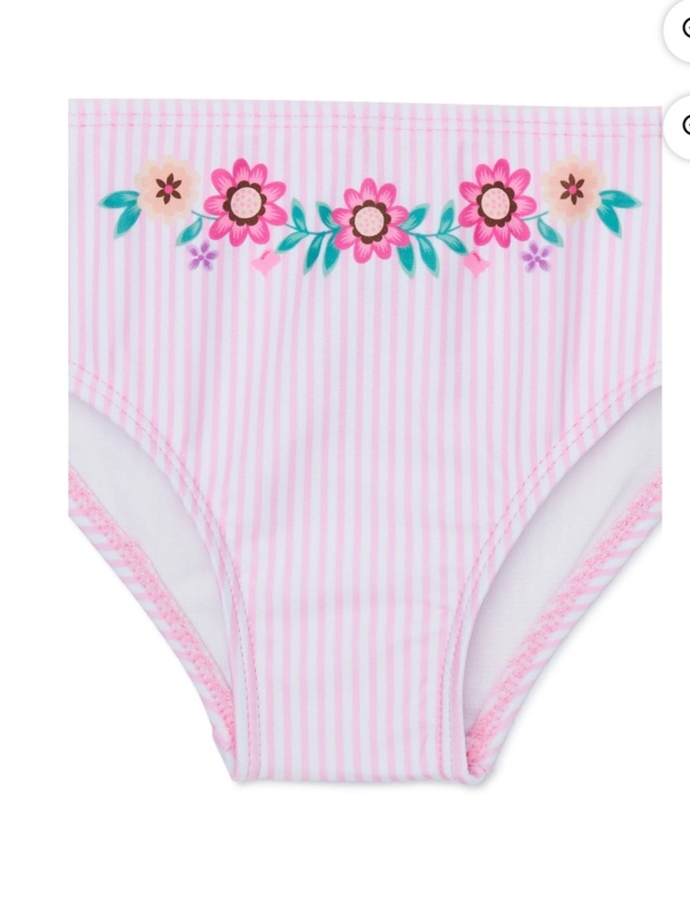 Girls Disney Minnie Pink Bikini 2 Pc Swimsuit ~ Puff Sleeve Size 2T - Picture 4 of 7